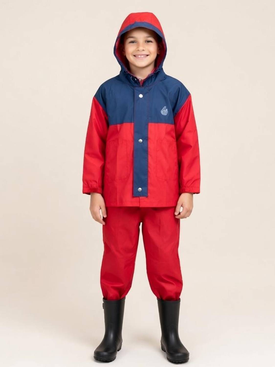 POWERAPPARELS Colorblock Boys Rain Suit