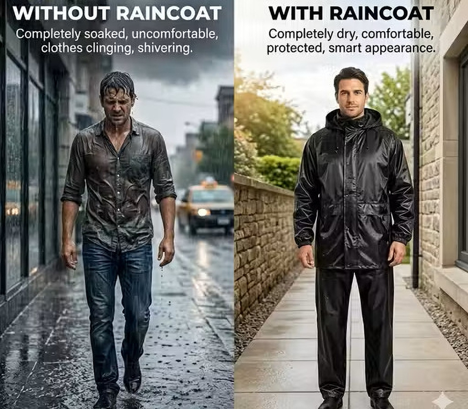 Image of V. K. NEXORA ENTERPRISES Solid Men Raincoat