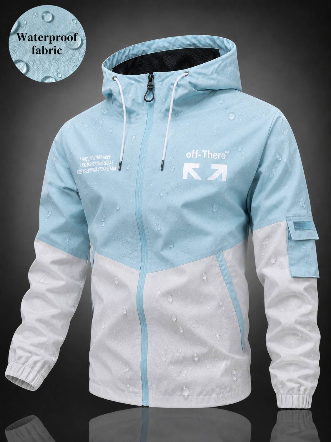 Plus91 Colorblock Men Raincoat