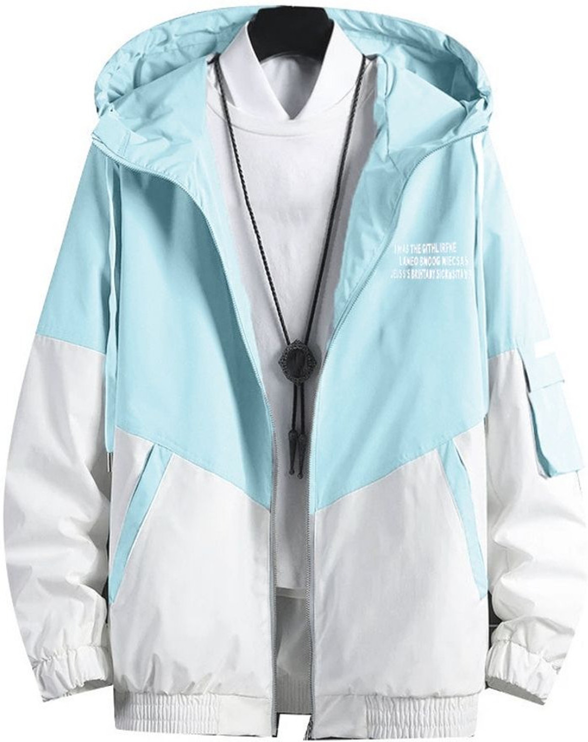Image of Plus91 Colorblock Men Raincoat