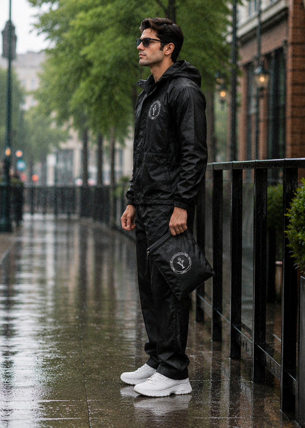 Image of YOU 8 Graphic Print Men & Women Raincoat