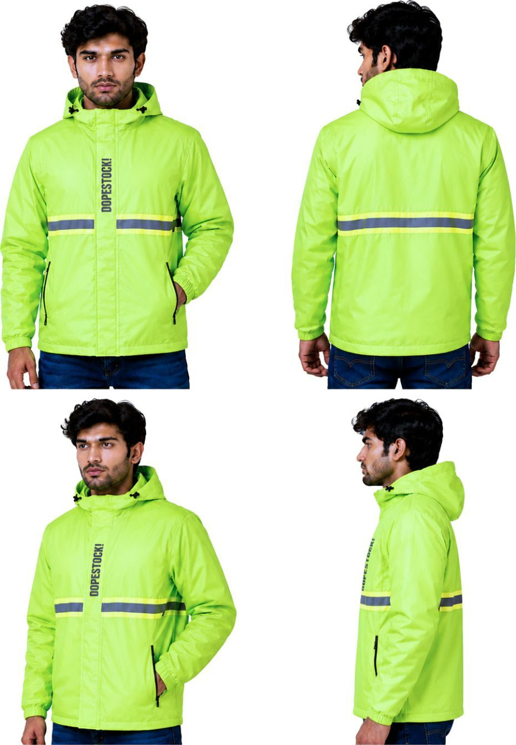 Image of DOPESTOCK! Striped Men & Women Raincoat
