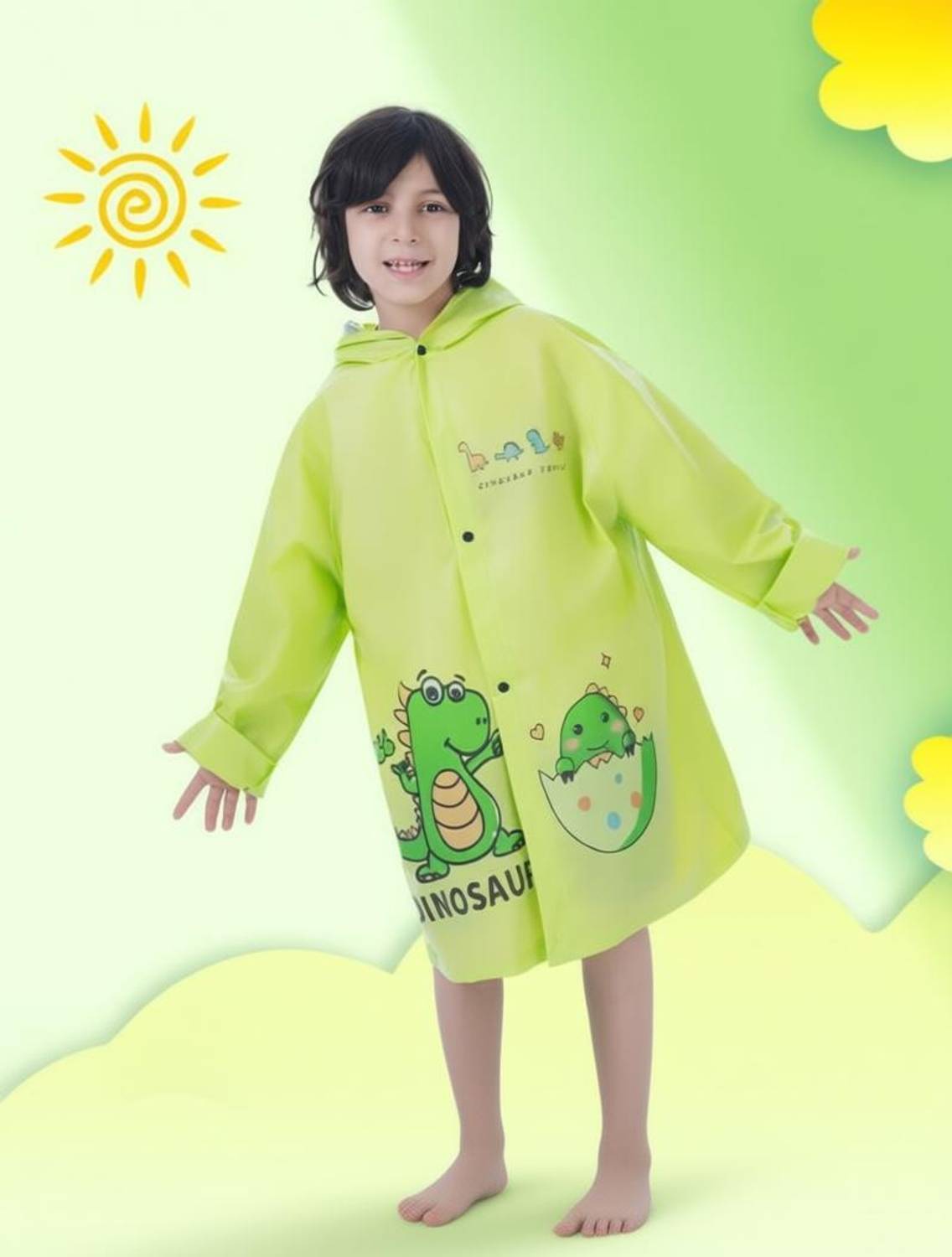 FASHIONIO Graphic Print Boys & Girls Raincoat