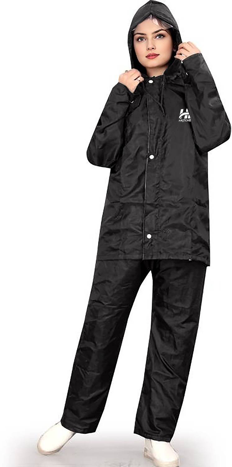 Hatchback Solid Men & Women Raincoat