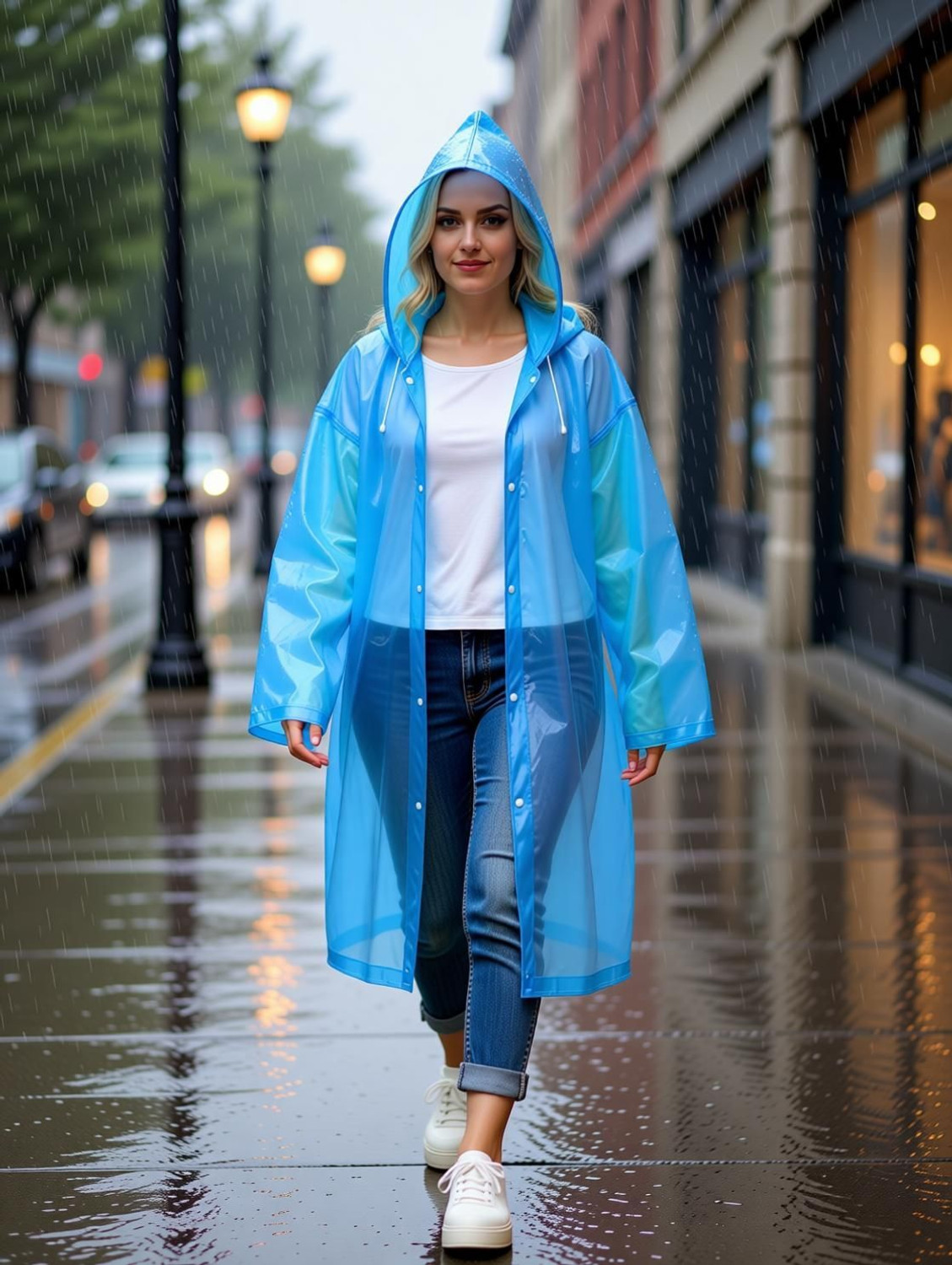 Image of INFISPACE Solid Women Raincoat