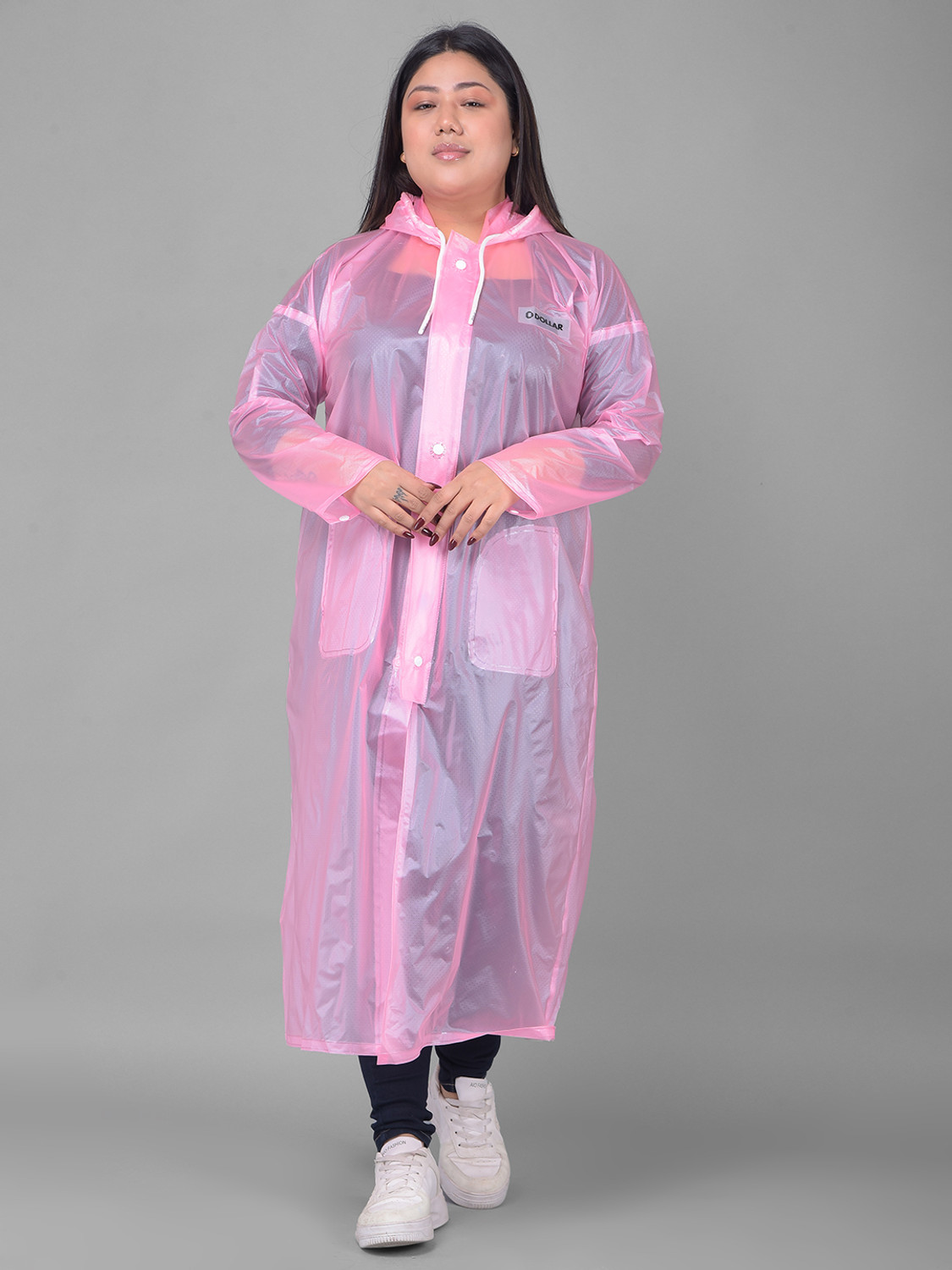 Image of Dollar Dollar Rainguard Women's PVC Full Sleeve Solid Raincoat Solid Women Raincoat