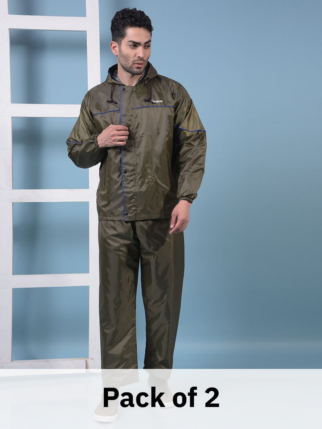 Image of Dollar Solid Men Raincoat