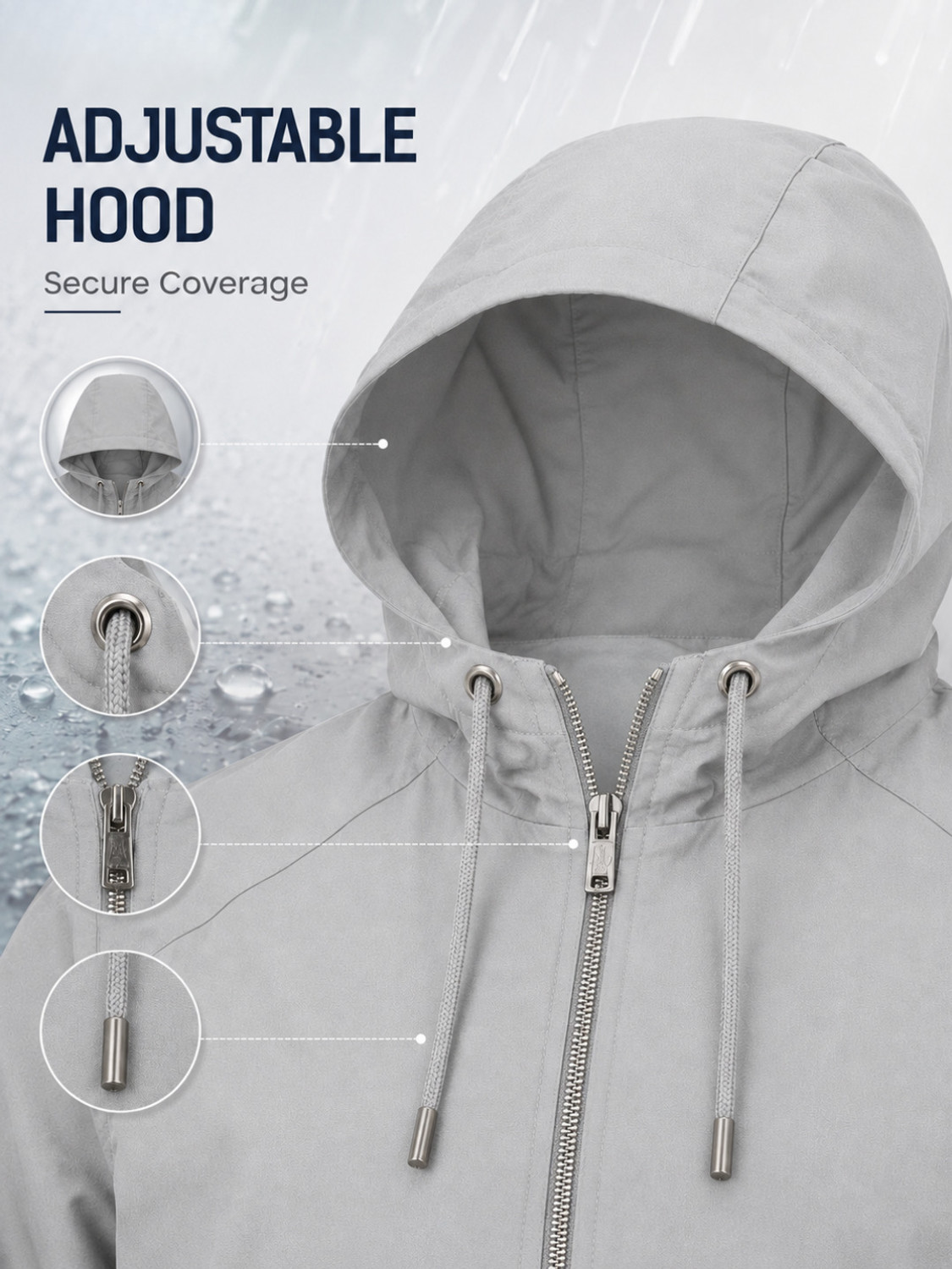 Image of Mia Fashion Solid Men Raincoat