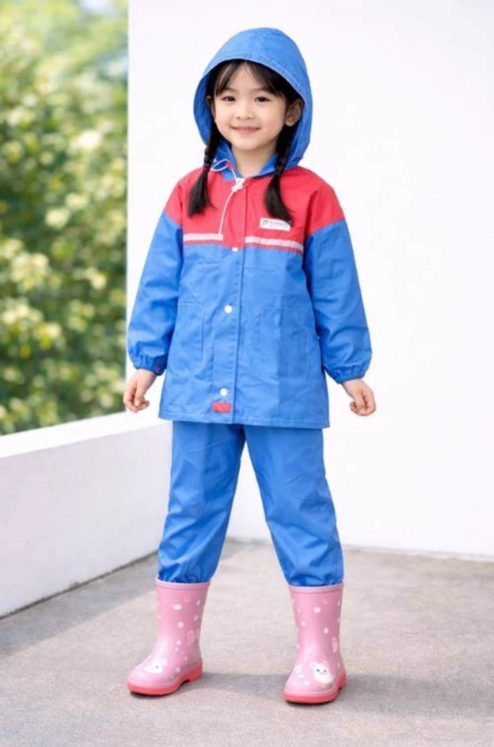 POWERAPPARELS Colorblock Boys & Girls Raincoat
