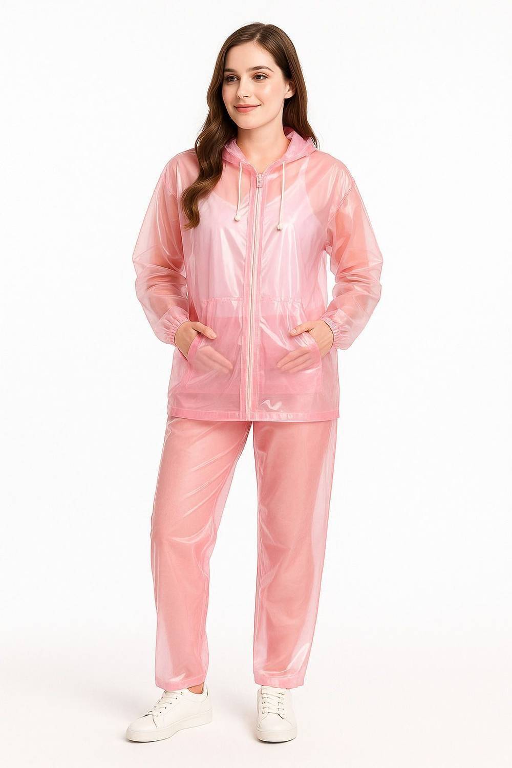 RR Traders Women Solid Raincoat - Image 2