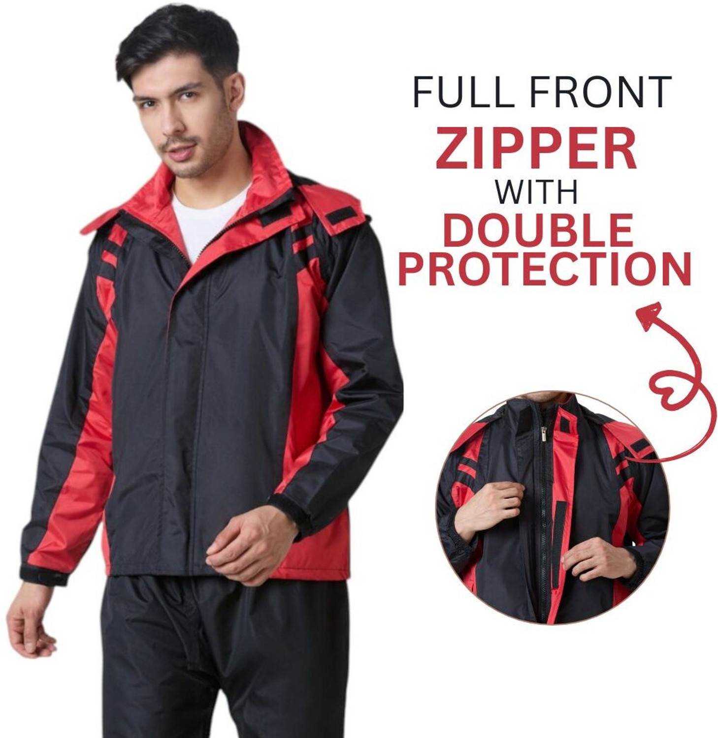 Image of AASHI Colorblock Men Rain Suit