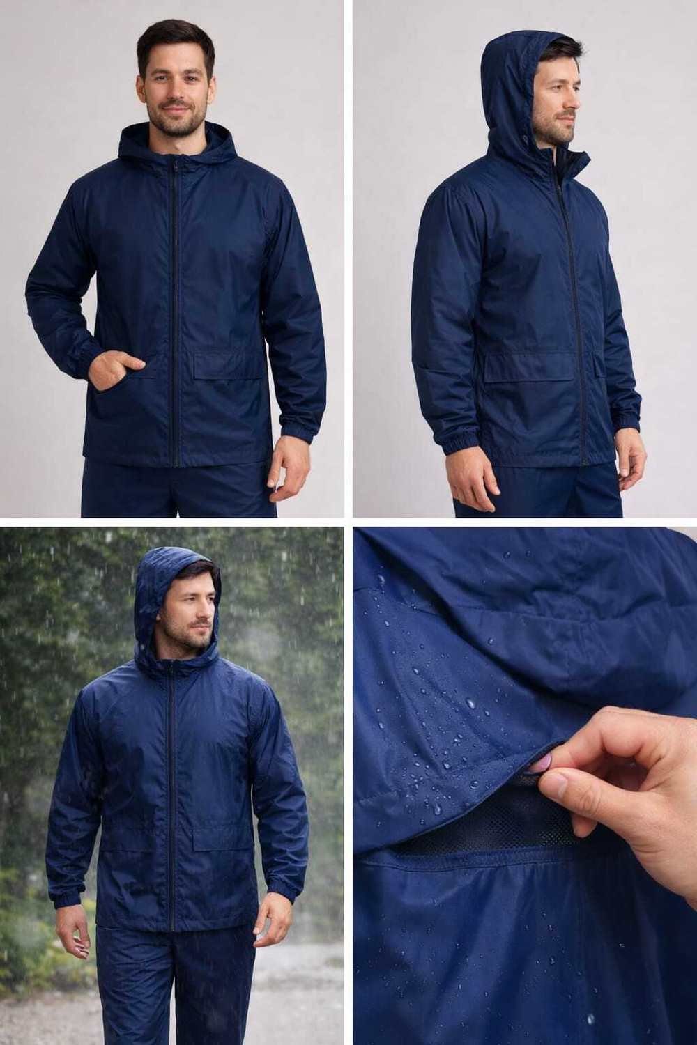 Image of NEPHAR Solid Men Rain Suit