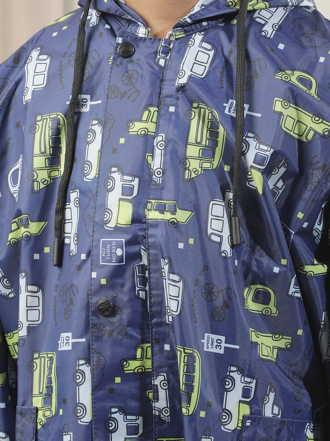 Image of Dollar Floral Print Boys & Girls Raincoat