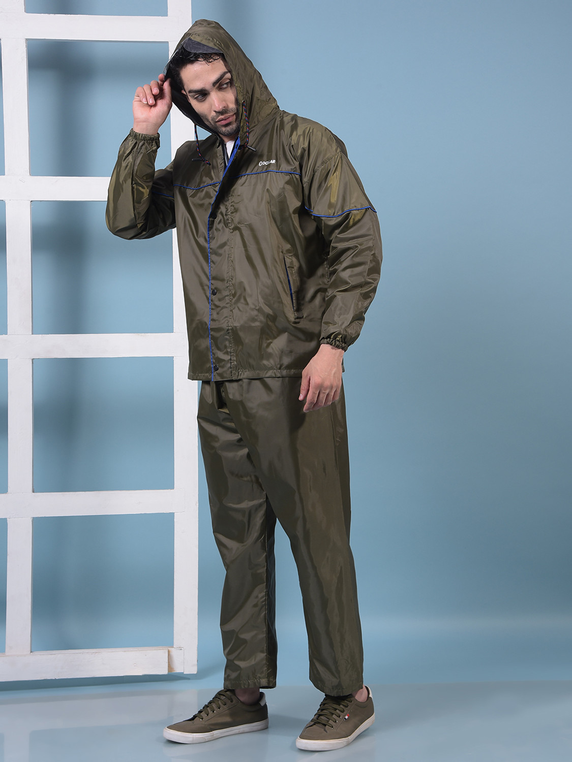 Image of Dollar Solid Men Raincoat