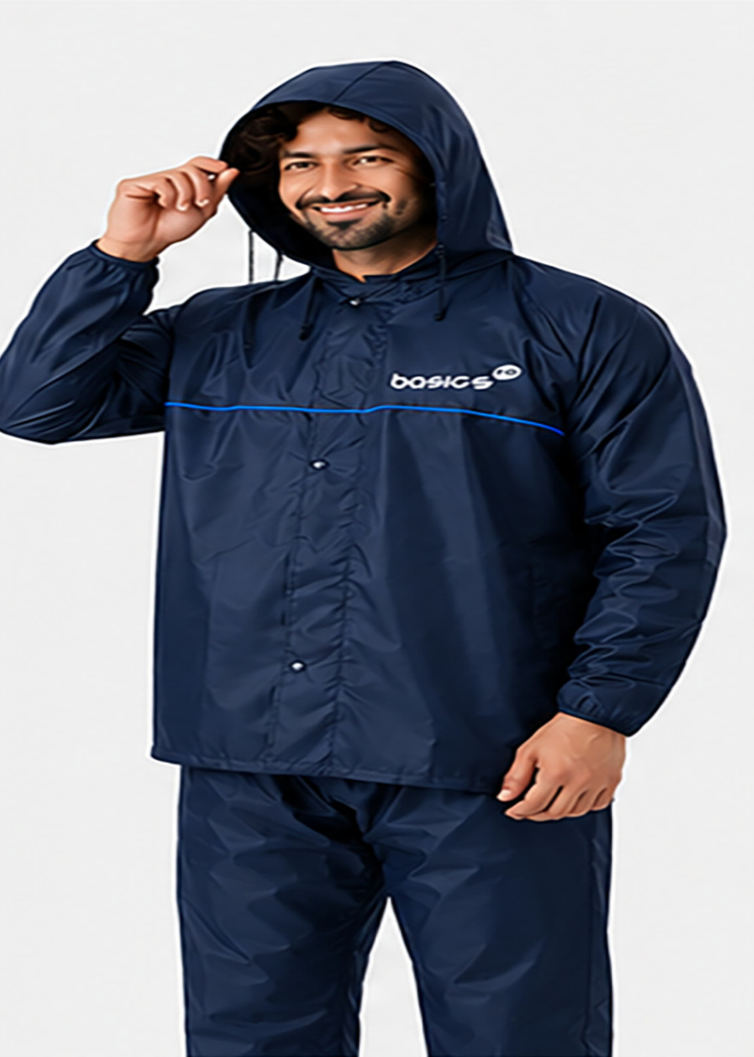 Image of Basics IND Solid Unisex Rain Suit