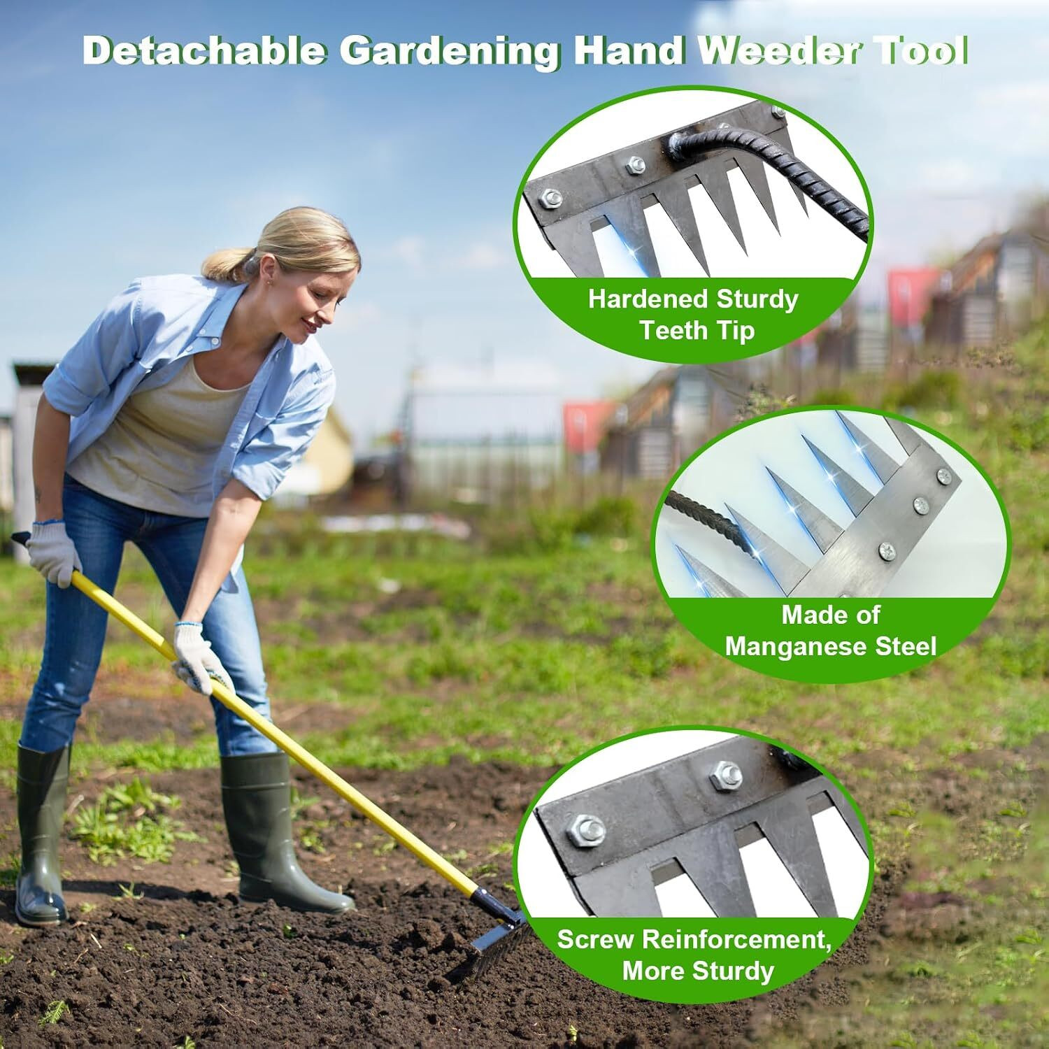 Image of Robux Garden Rake Head 6 Teeth Garden rake (8 cm)