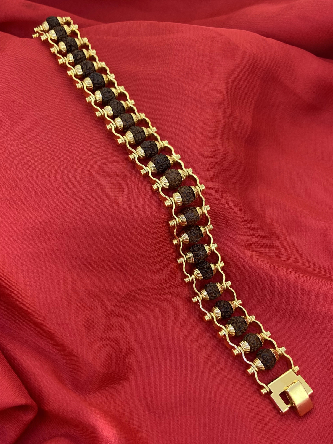 Image of Bracelet FST35 Gold Finish Rakhi by Devora