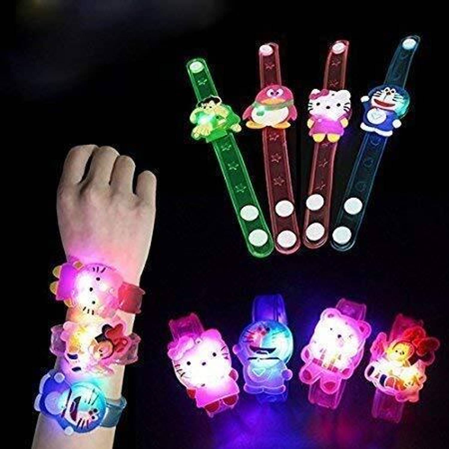 Kids LED Light Rakhi for Brother Kids Rakhi for Kids Rakhi Plastic (PVC) Belt Set by BOTIST