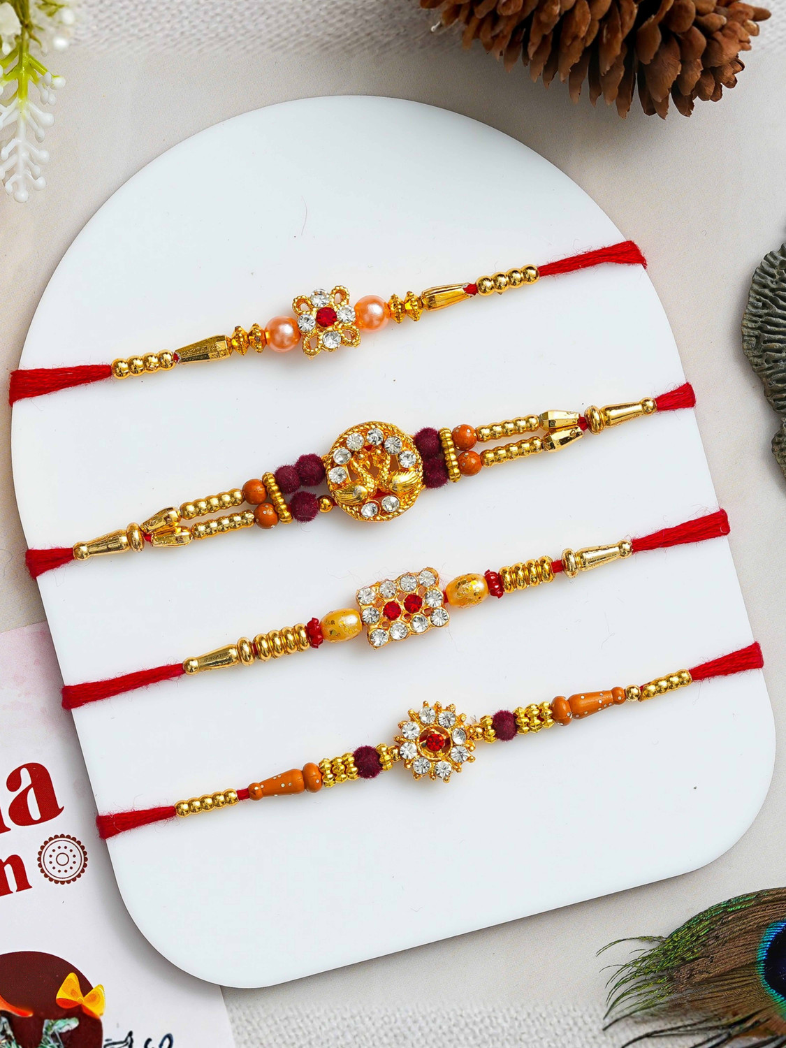 Image of Religious Rakhi For Brother Assorted Rakhi by Poorak