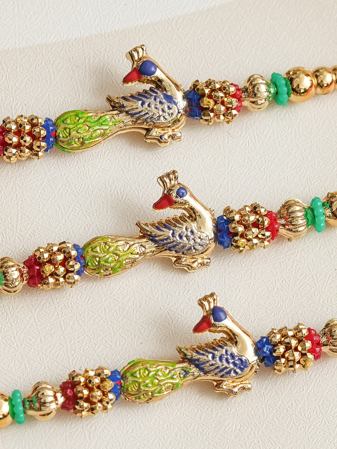 Image of Religious Rakhi For Brother Gold Finish Rakhi by Poorak