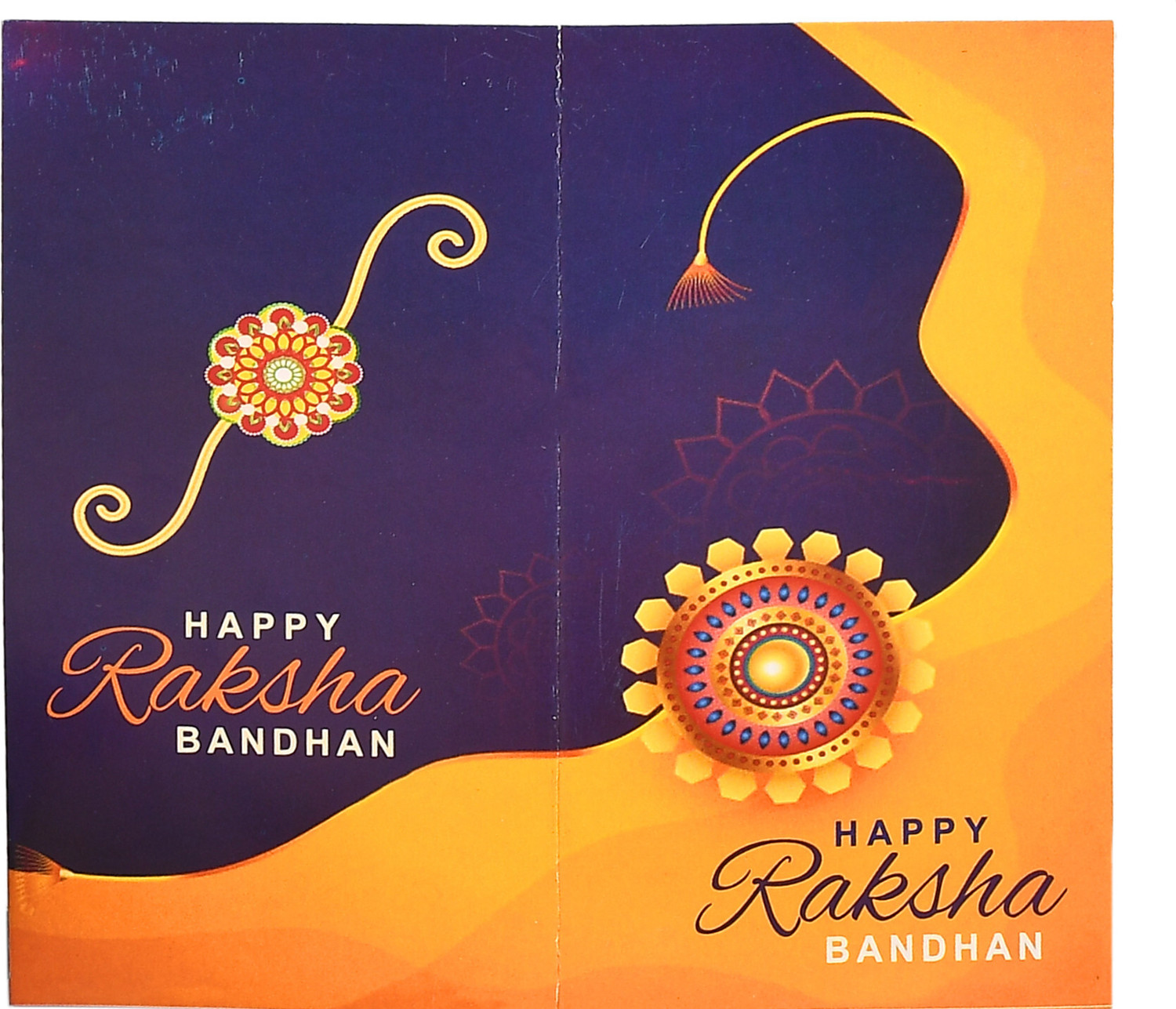 Image of Designer GA-DH2-15 Pearl Rakhi by Great Art