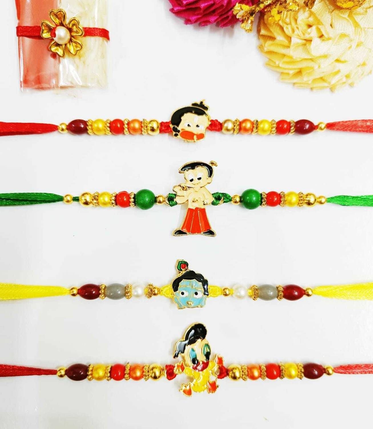 Kids F23 Pearl Chawal Roli Pack Set by AlampataRakhi