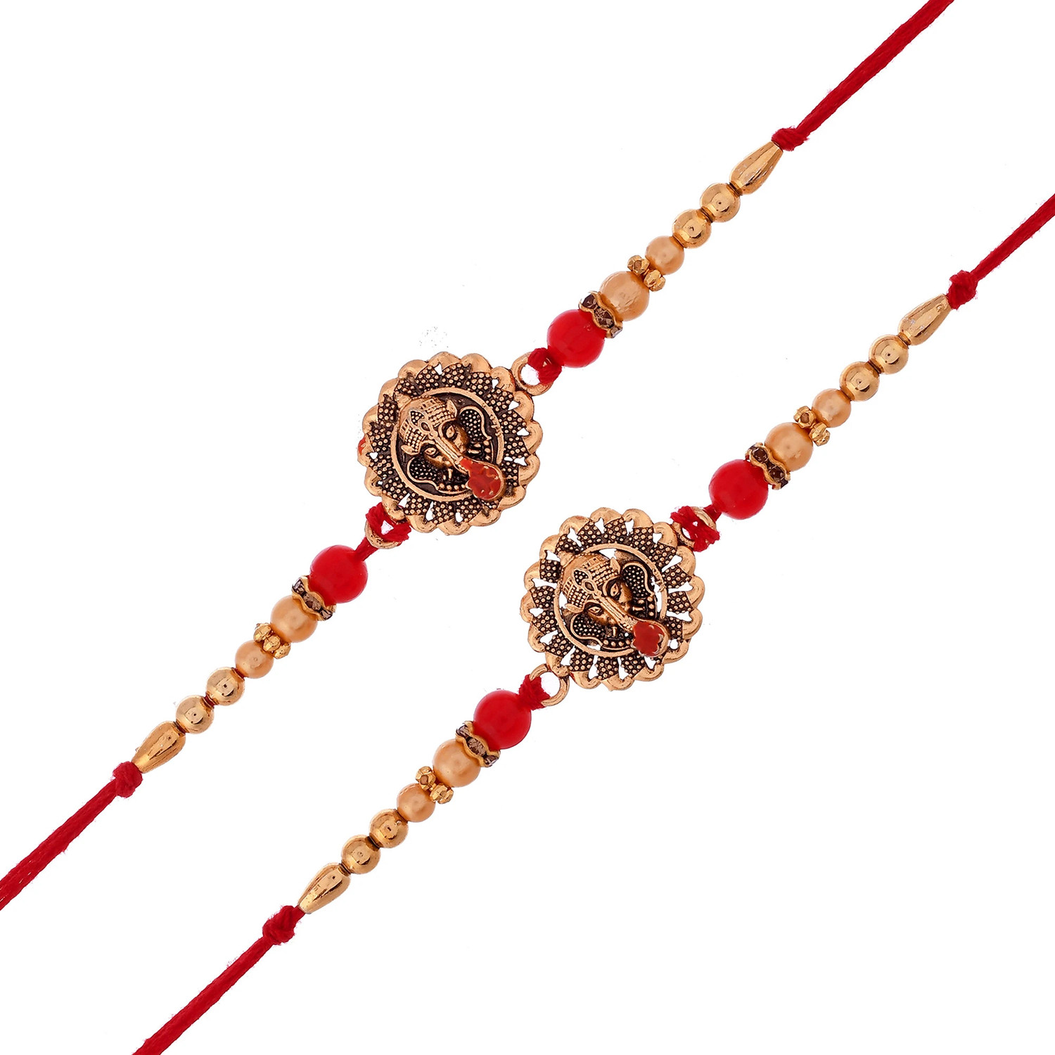Image of Designer GA-DH2-15 Pearl Rakhi by Great Art