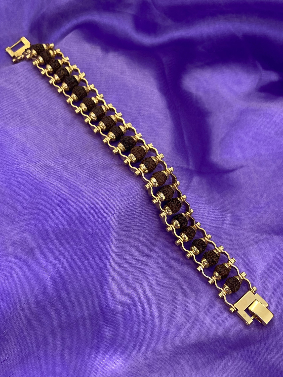 Image of Bracelet FST35 Gold Finish Rakhi by Devora