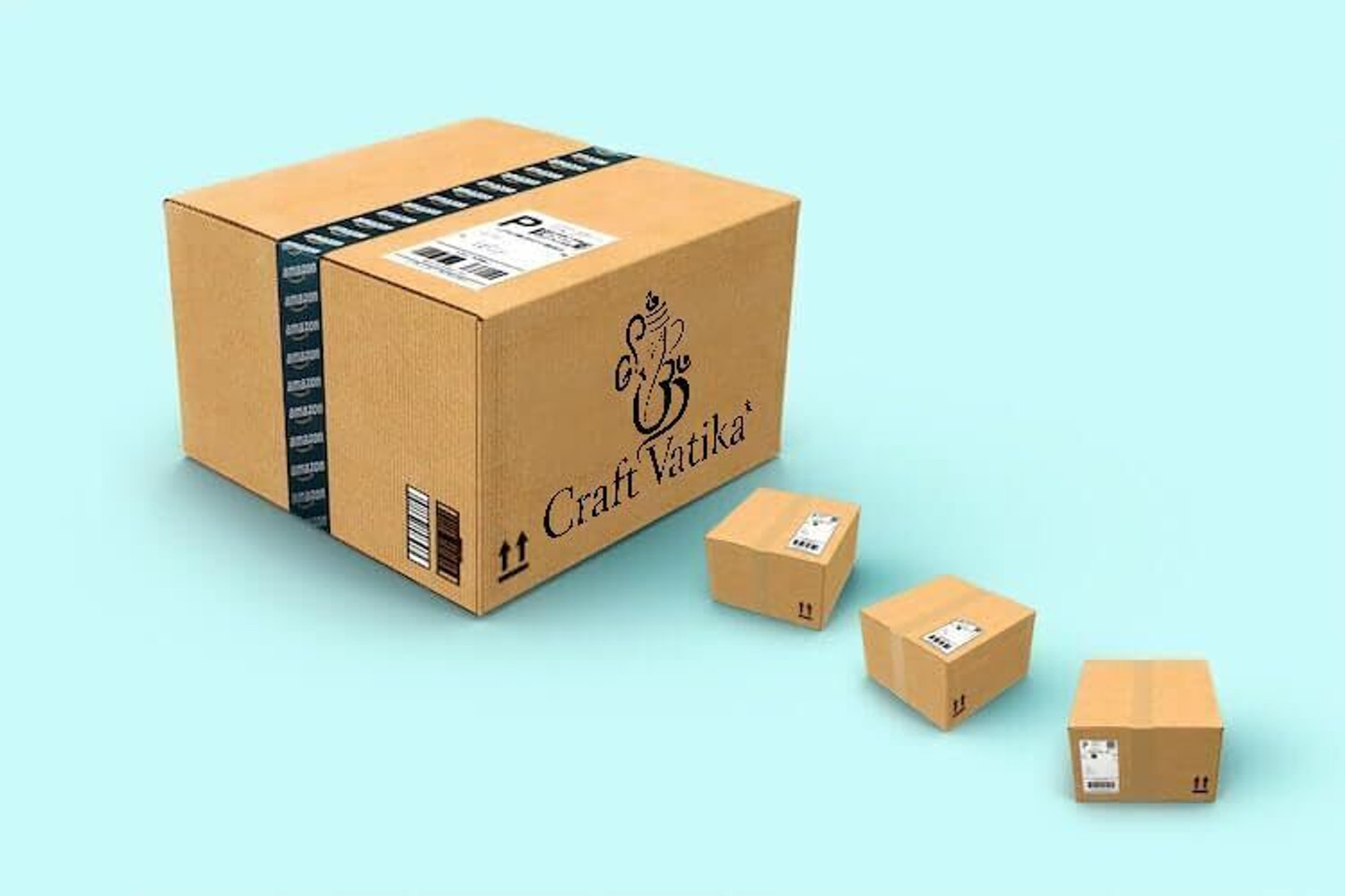 Image of Bhaiya Bhabhi KBS136-Combo Mauli Thread, Assorted, Pearl Lumba, Showpiece, Chawal Roli Pack, Rakhi, Greeting Card Set by Collectible India