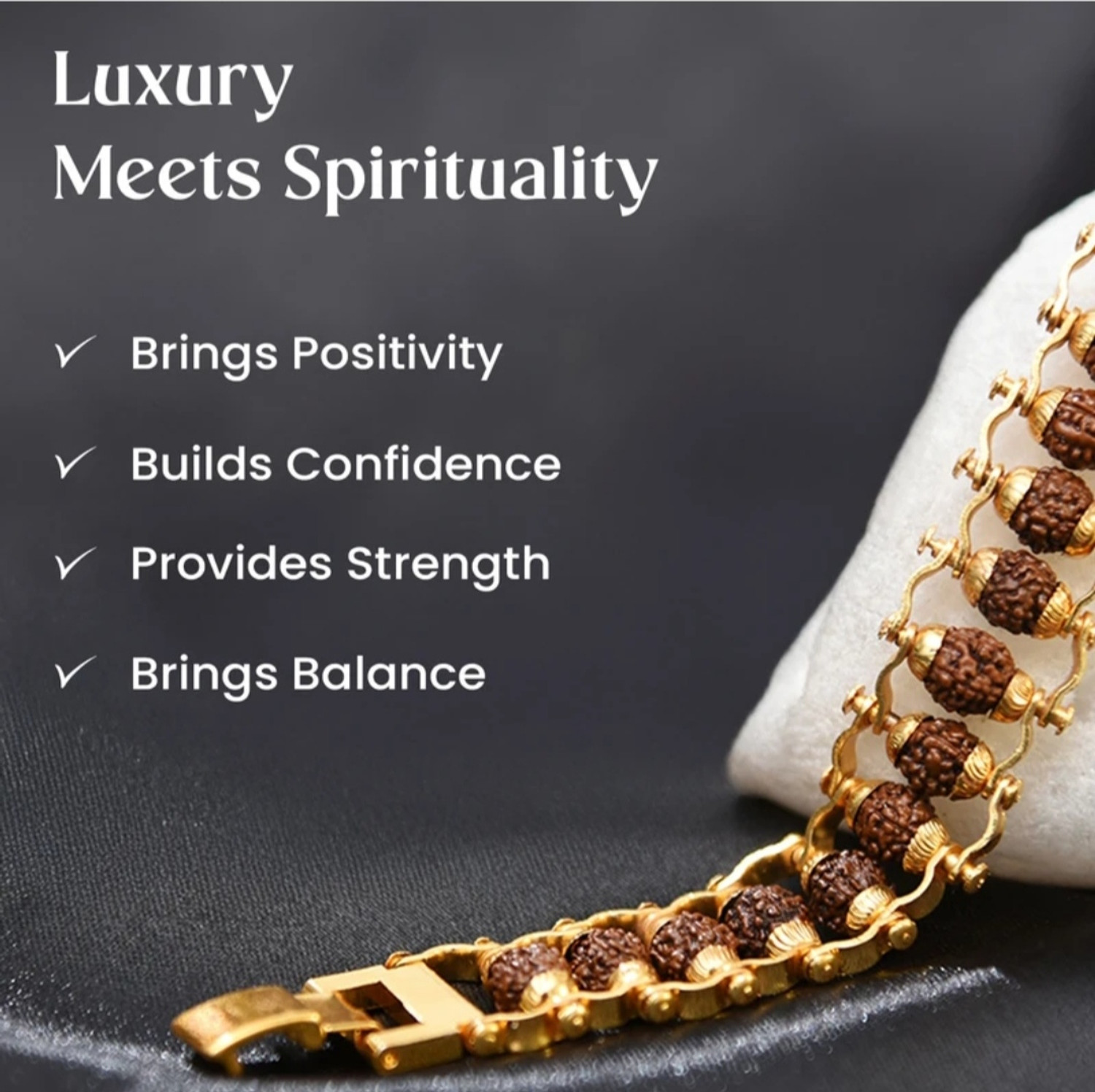 Image of Bracelet FST35 Gold Finish Rakhi by Devora