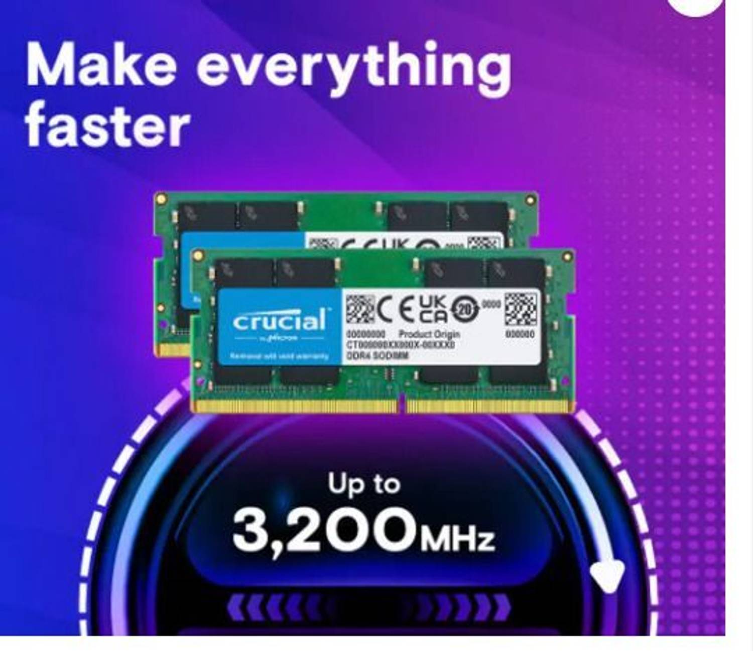 Crucial 8GB DDR4-2666 Mhz SODIMM DDR4 8 GB (Single Channel) Laptop