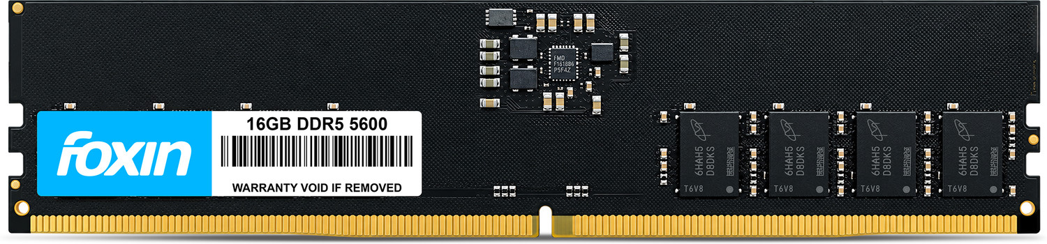 Image of Foxin RAM - UDIMM DDR5 16 GB (Dual Channel) PC (16GB DDR5 Desktop RAM 5600MHz)