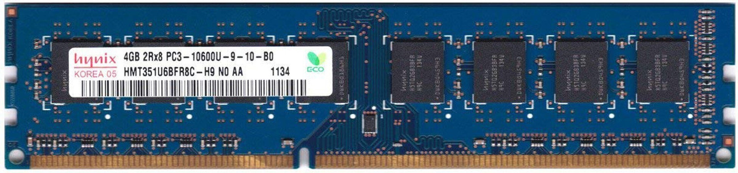 Image of Hynix 1333Mhz /10600 DDR3 4 GB PC (HMT351UBFR8C-H9 PC3 10600U)