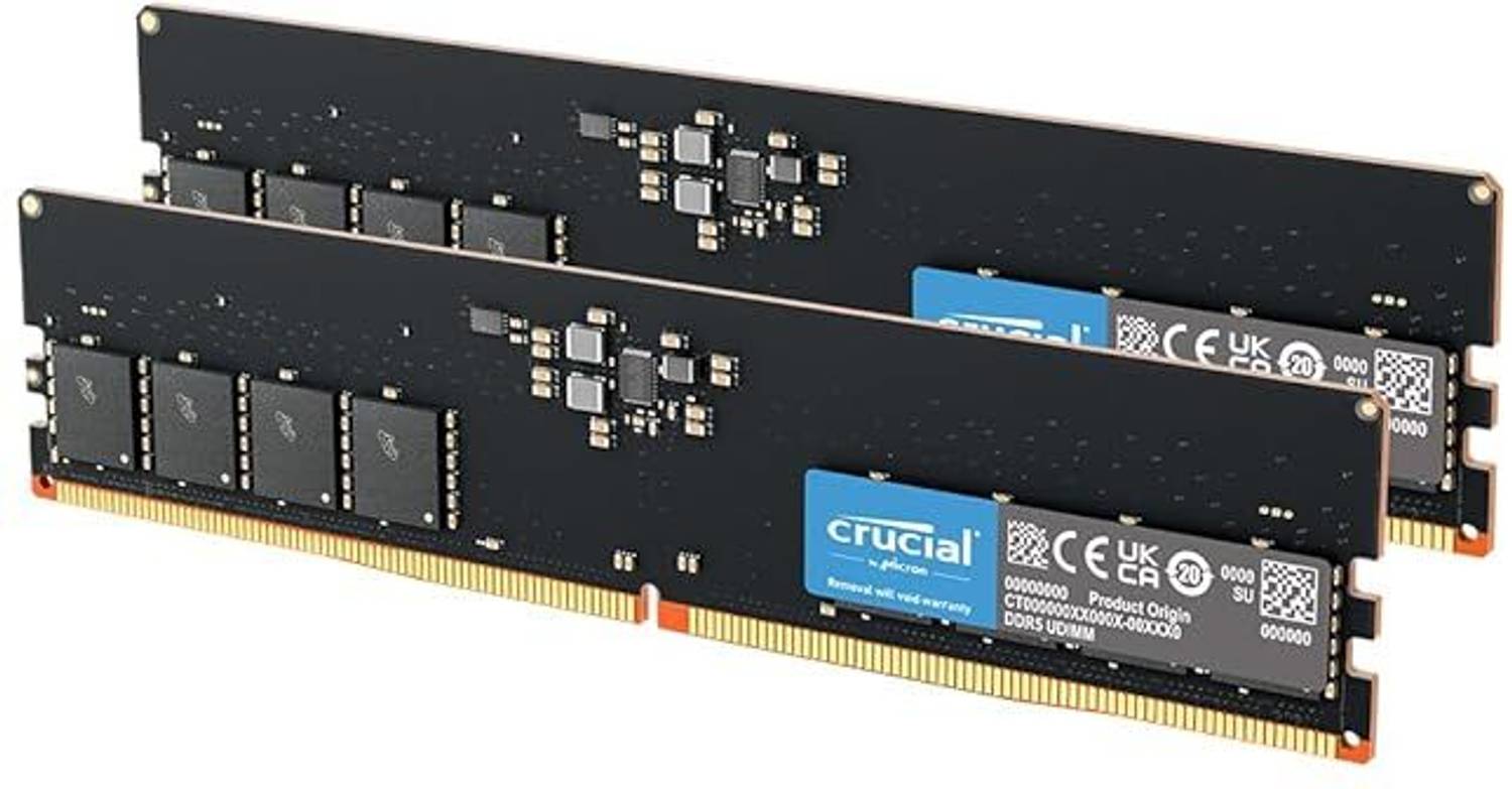 Crucial CL40 DDR5 32 GB (Dual Channel) Laptop (CT2K32G48C40U5
