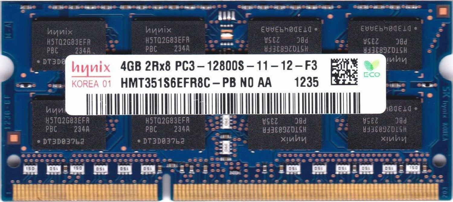 Image of Hynix 1600'12800 DDR3 4 GB Laptop DDR3 (HMT351S6EFR8C-PB PC3 12800S)
