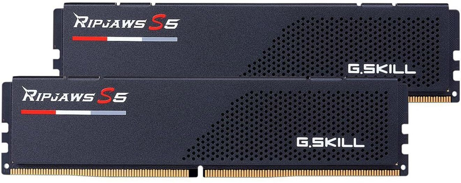 Image of G.Skill Ripjaws S5 Intel XMP DDR5 16 GB (Single Channel) PC (6000 MHz CL36-36-36-96 1.35V Desktop RAM I Memory - F5-6000J3636F16GX1-RS5K)