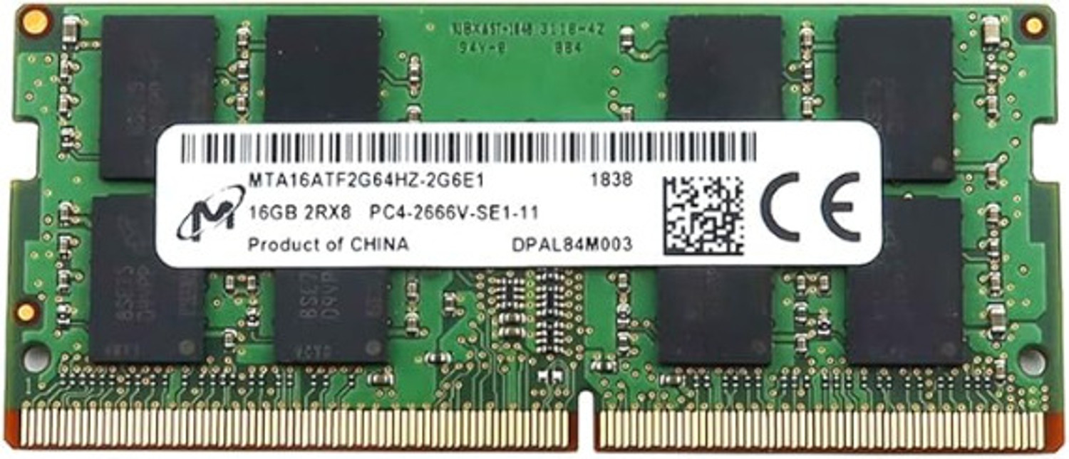 Image of MlCRON PC4-2666V DDR4 16 GB (Dual Channel) Laptop, Mac, PC (MTA16ATF2G64HZ-2G6E1)