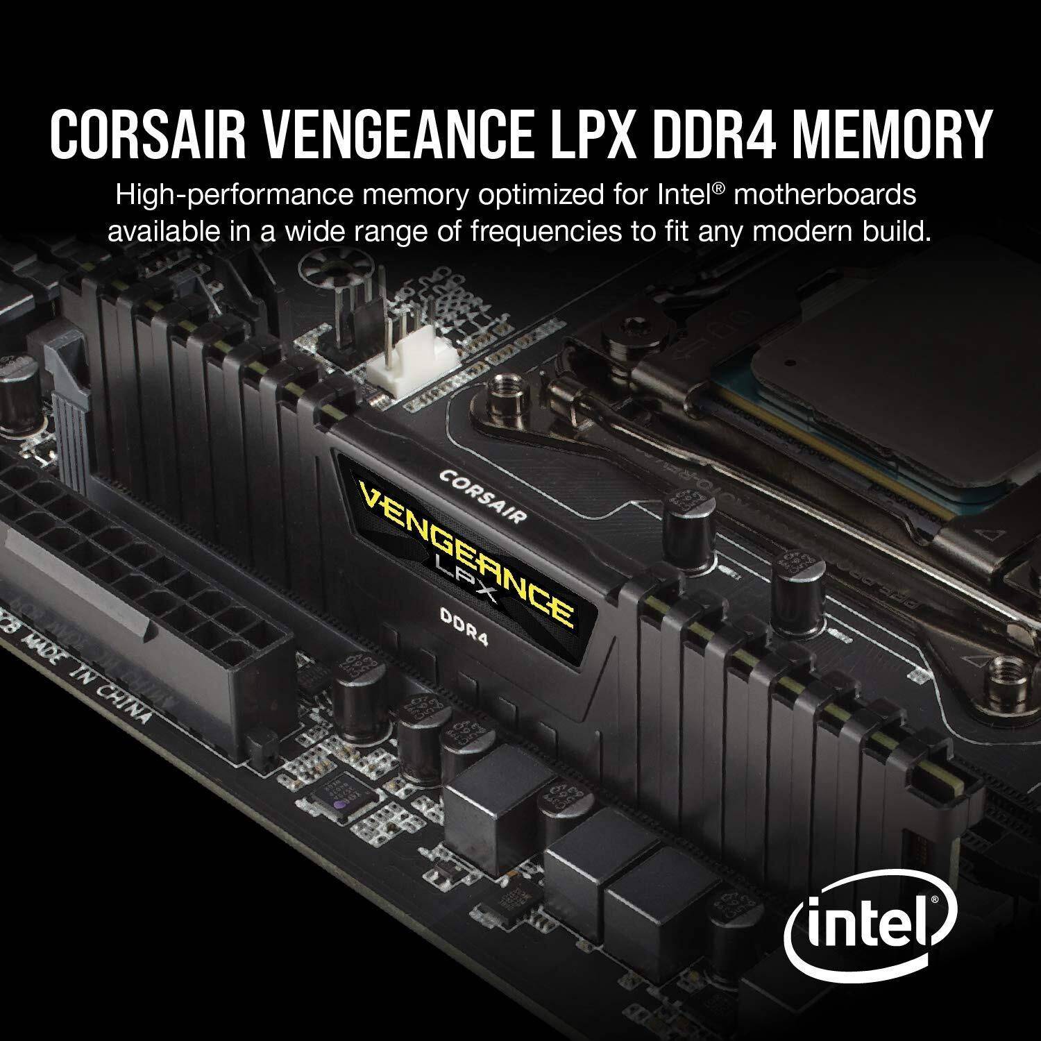 Corsair Vengeance 16GB (2×8GB) DDR4 3200MHz Desktop RAM | Gaming