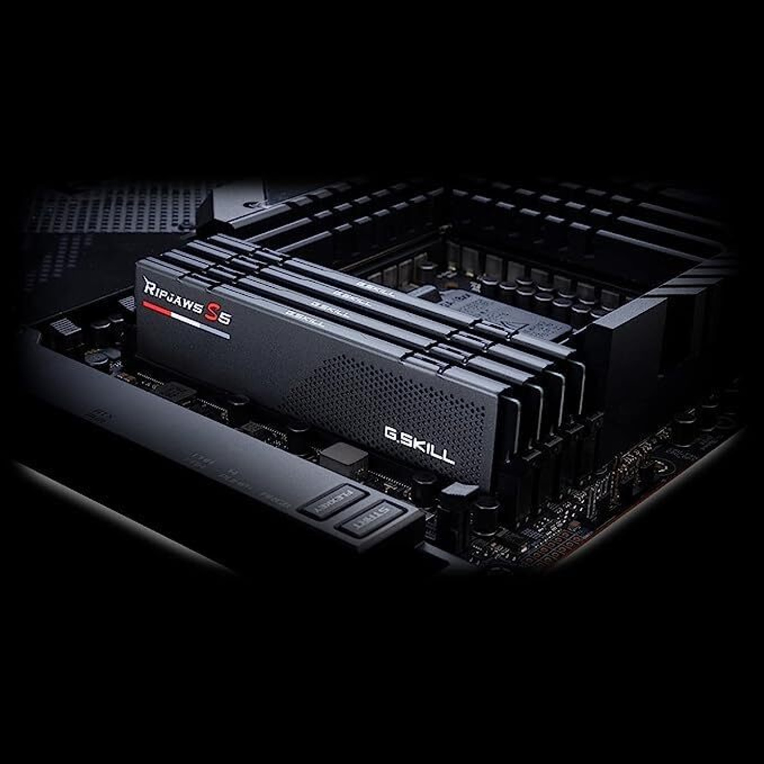 Image of G.Skill Ripjaws S5 Intel XMP DDR5 16 GB (Single Channel) PC (6000 MHz CL36-36-36-96 1.35V Desktop RAM I Memory - F5-6000J3636F16GX1-RS5K)