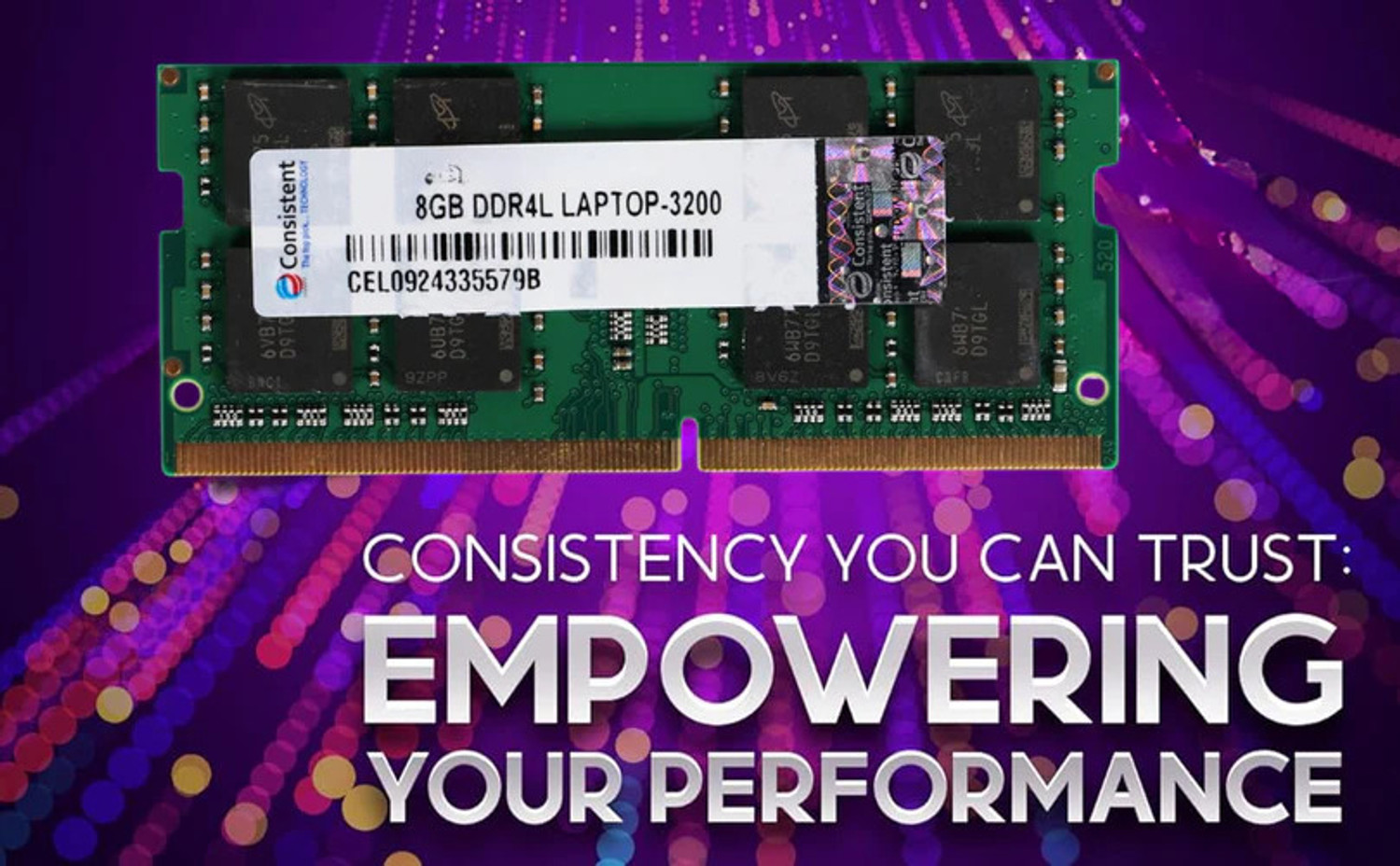 Image of consistant RAM DDR4 8 GB (Single Channel) Laptop (3200)