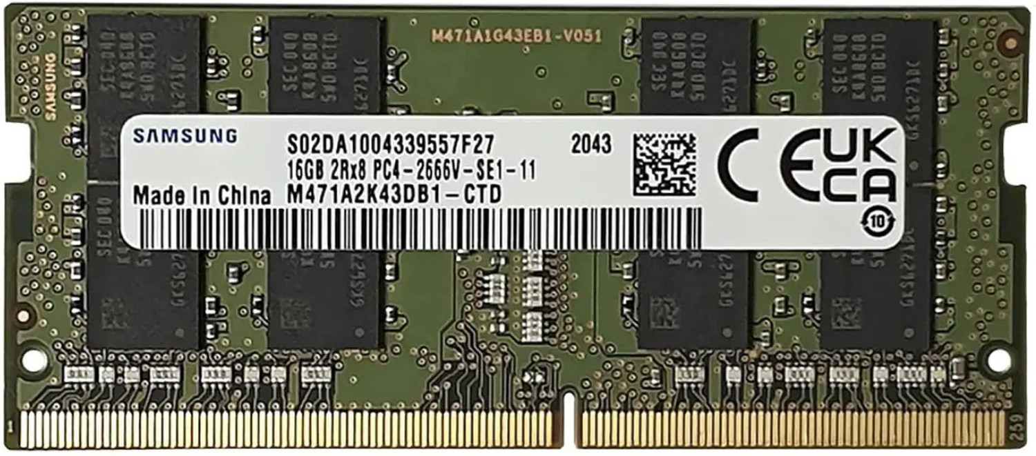 Image of Sumsang DDR4 DDR4 16 GB (Single Channel) Laptop DDR4 (M471A2K43DB1-CTD)