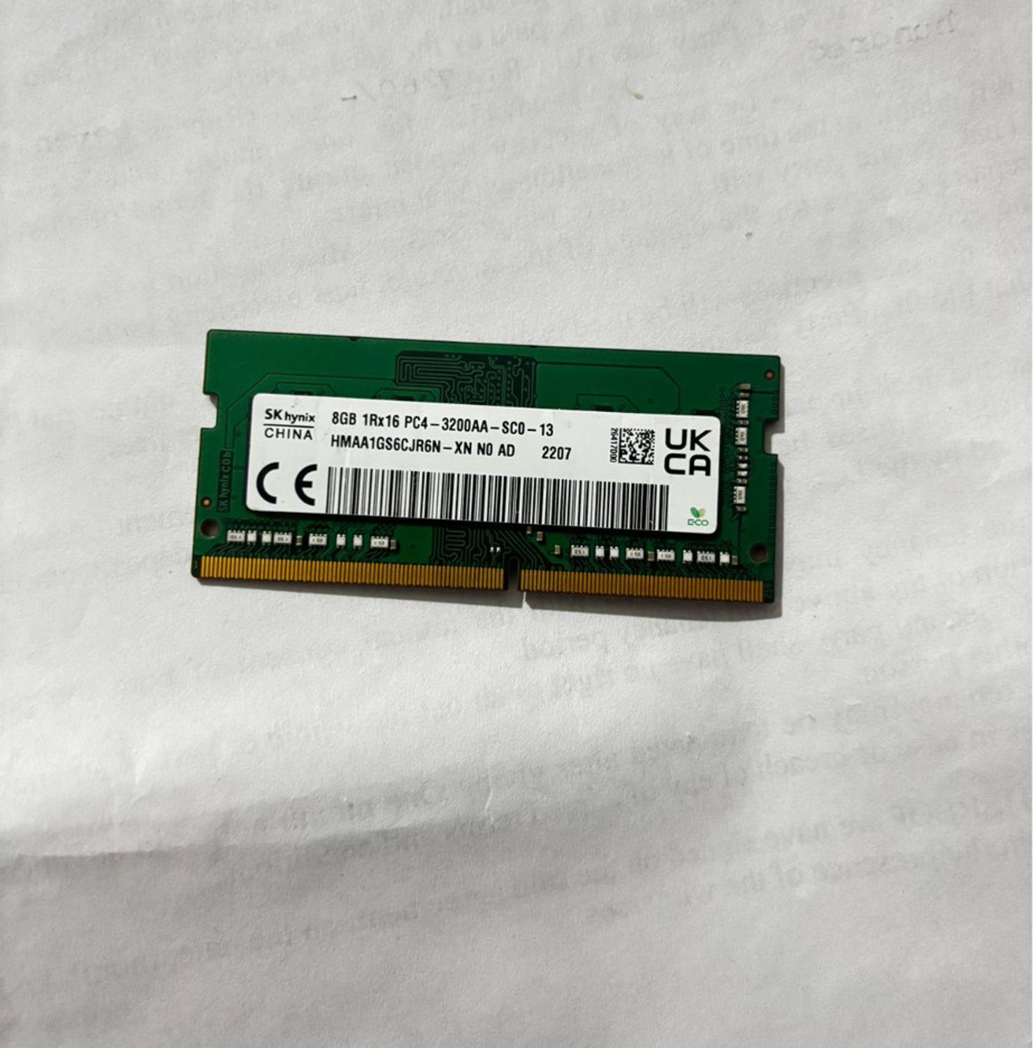 Sk Hynix PC-3200AA DDR4 8 GB (Single Channel) Laptop (3200AA) - Sk