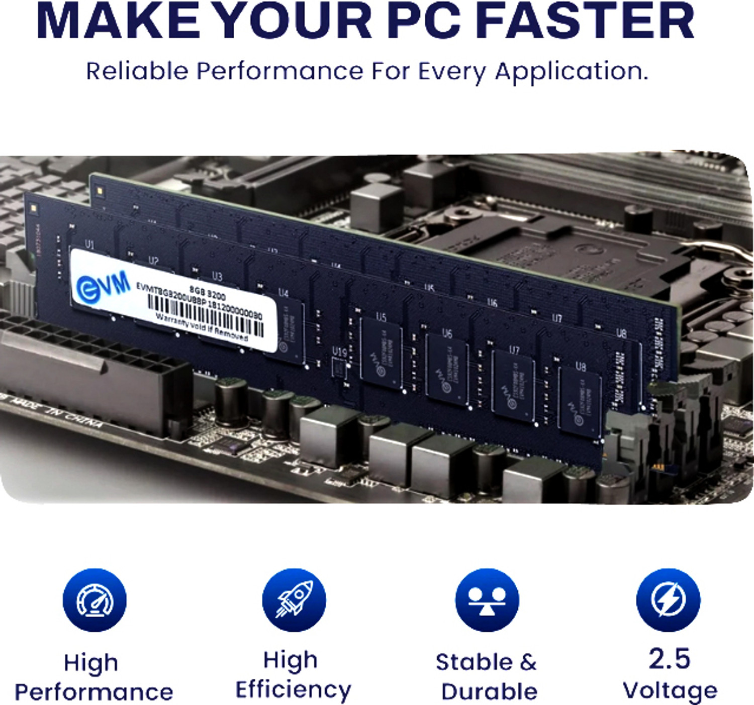 Image of EvmZone DDR4 DDR4 8 GB (Dual Channel) PC 8 GB 3200 MHz DDR4 8 GB (ddr4)