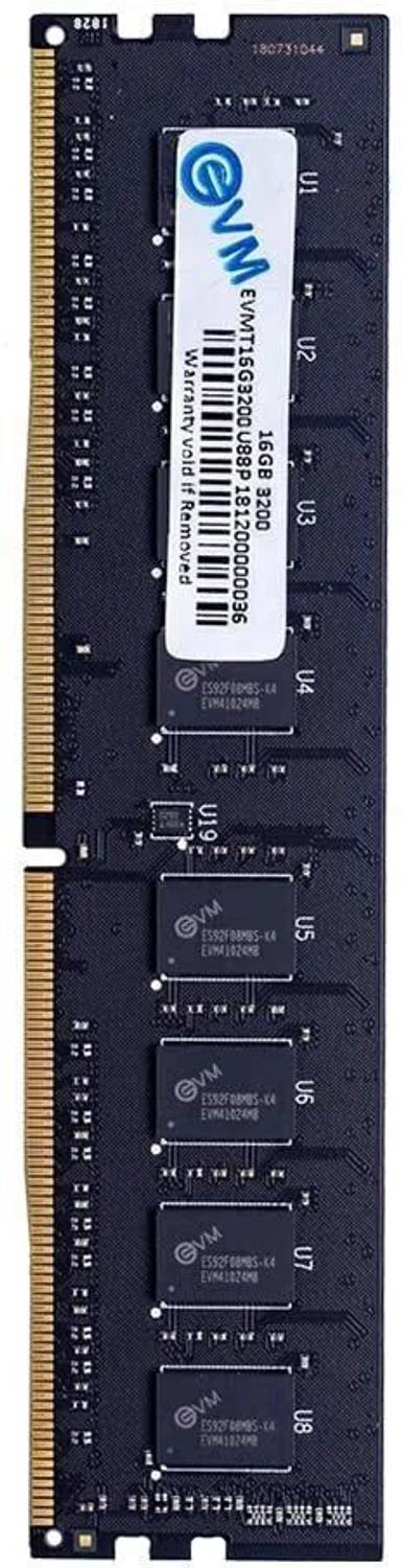 EVM 3200MHz Desktop RAM DDR4 16 GB (Dual Channel) PC (EVMT16G3200
