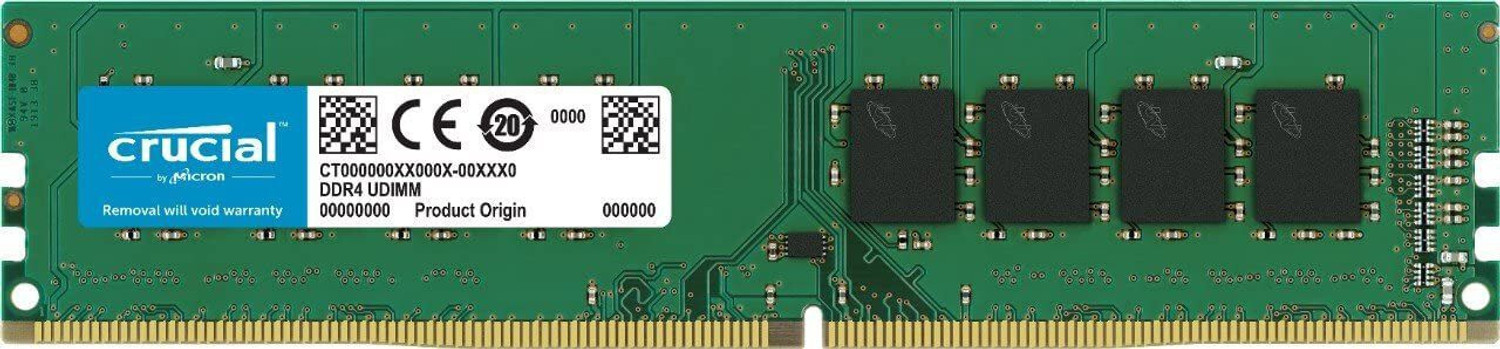 Image of Crucial Crucial Basic Series 2666 Mhz Desktop Ram with 10 Years Warranty DDR4 4 GB (Dual Channel) PC (CT4G4DFS8266- 4GB DDR4-2666 UDIMM)