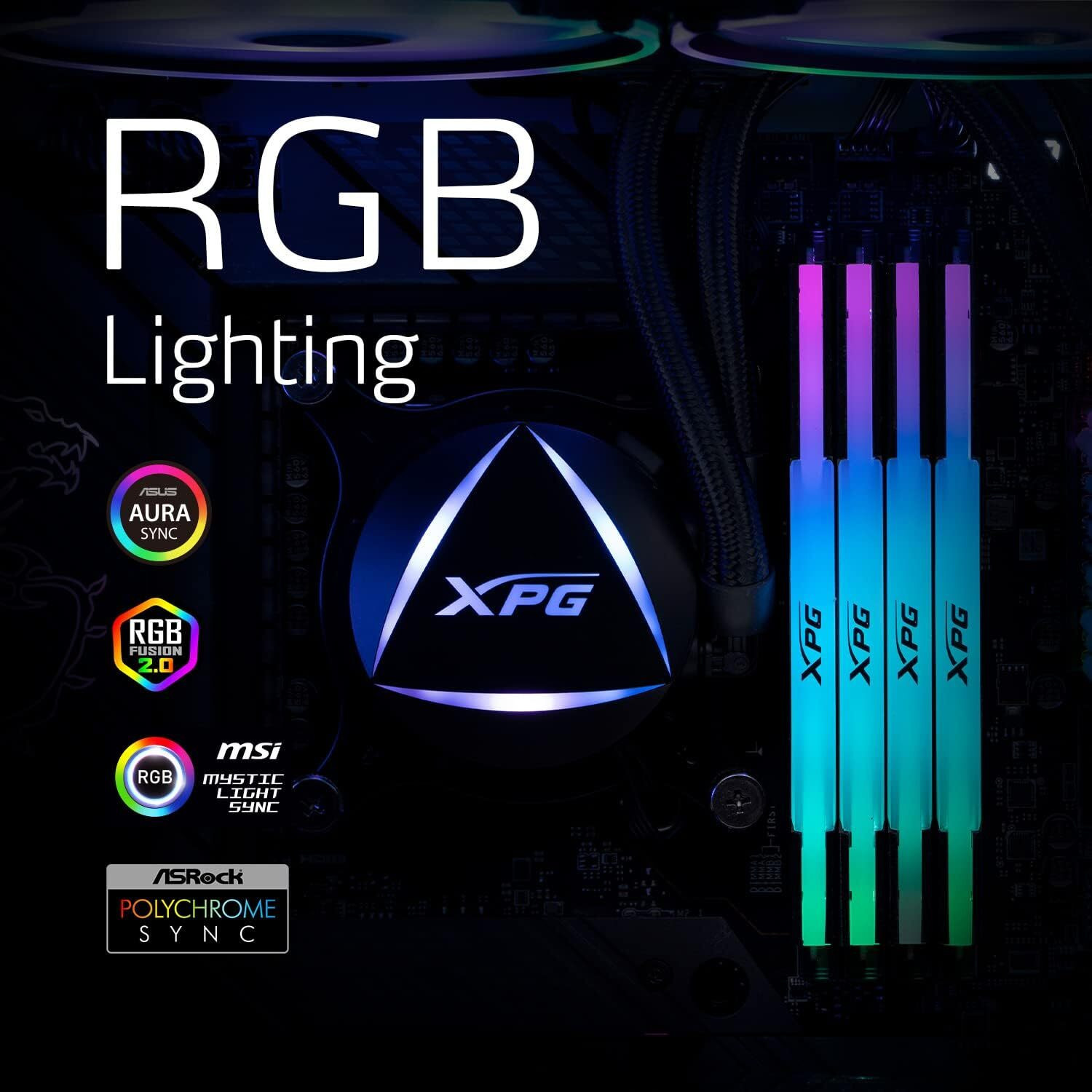 Image of XPG Lancer Blade RGB 6000MHz CL36 16GB RAM DDR5 16 GB (Single Channel) PC DRAM (Adata AX5U6000C3616G-SLABRBK)