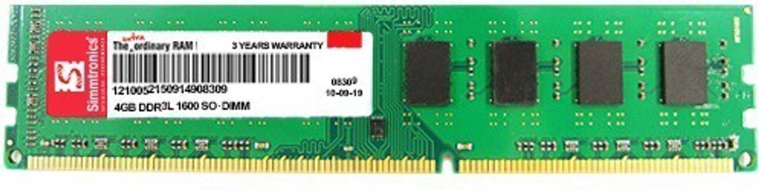 simtronics DESKTOP DDR3 4 GB (Dual Channel) PC (4 GB DDR3 1600L M