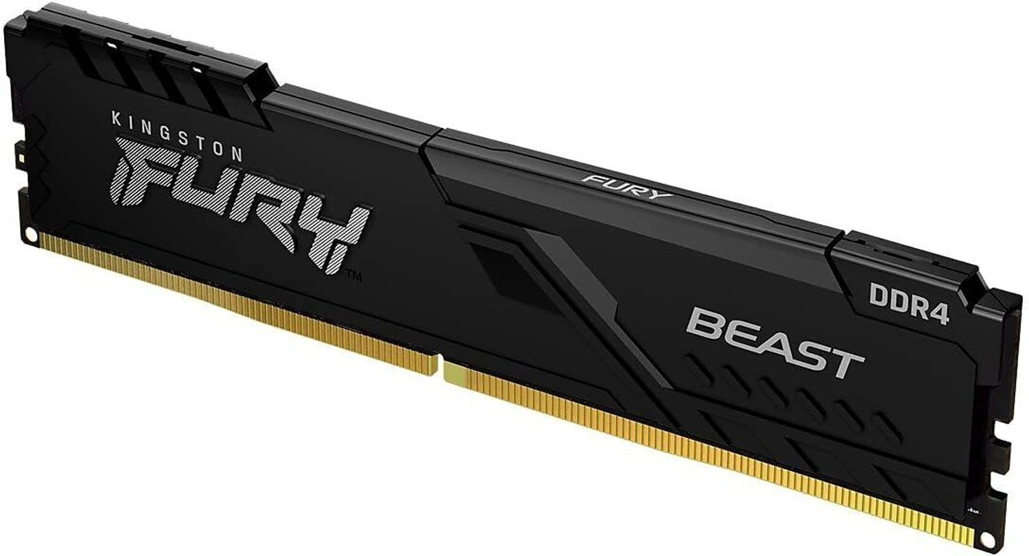 Image of KINGSTON Fury Beast (Gaming) DDR4 8 GB (Single Channel) PC (8GBx1) 3200MHz CL16 Desktop RAM (Fury Beast)