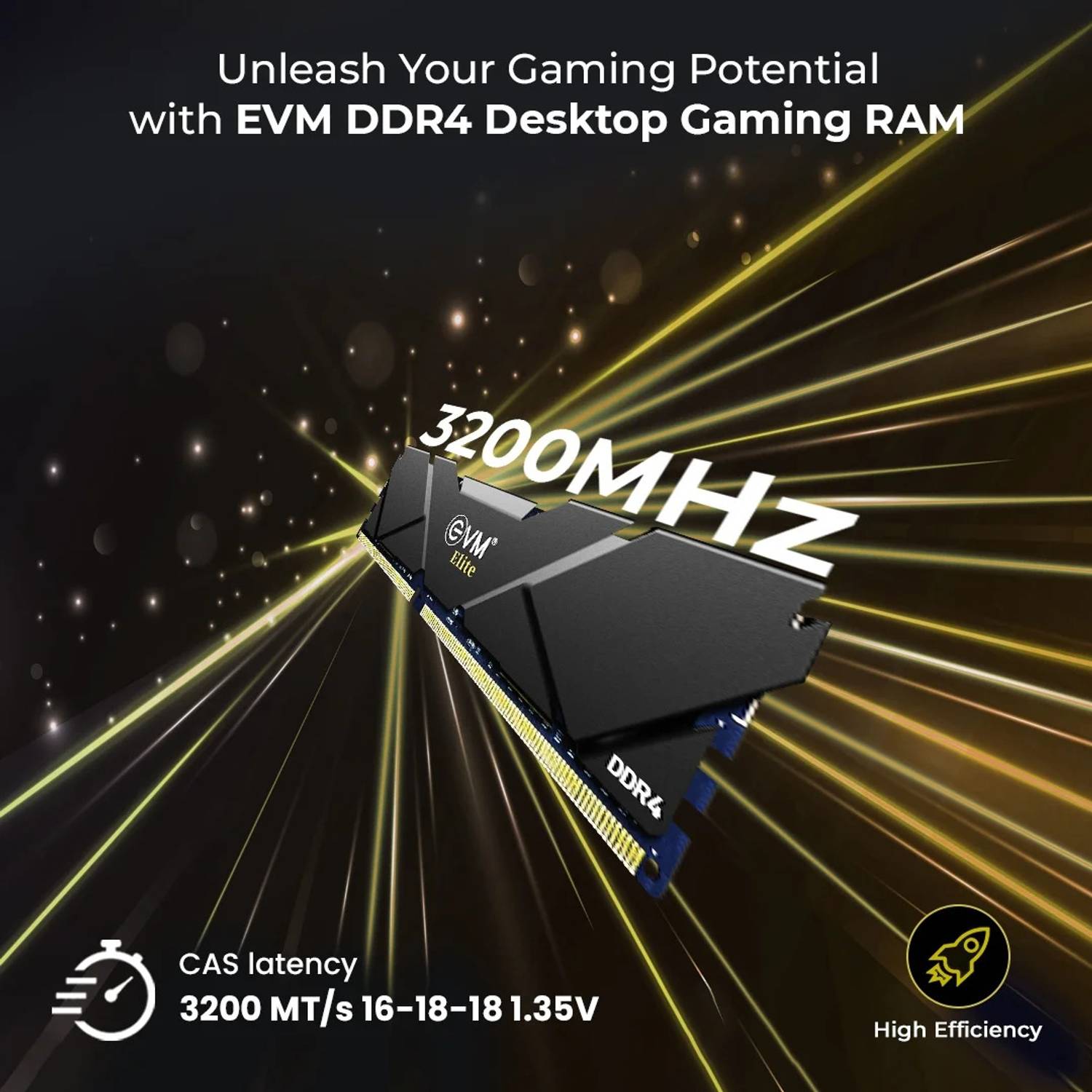 EvmZone Elite Gaming 2X8GB 3200MHZ DDR4 16 GB (Dual Channel) PC