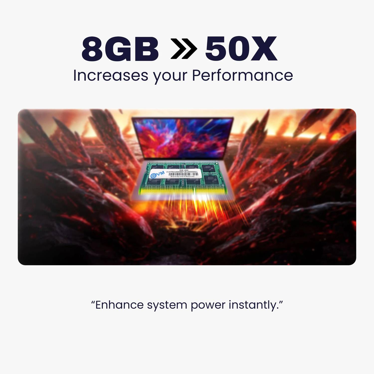 EVM 8GB DDR3 Laptop RAM Black - Image 3